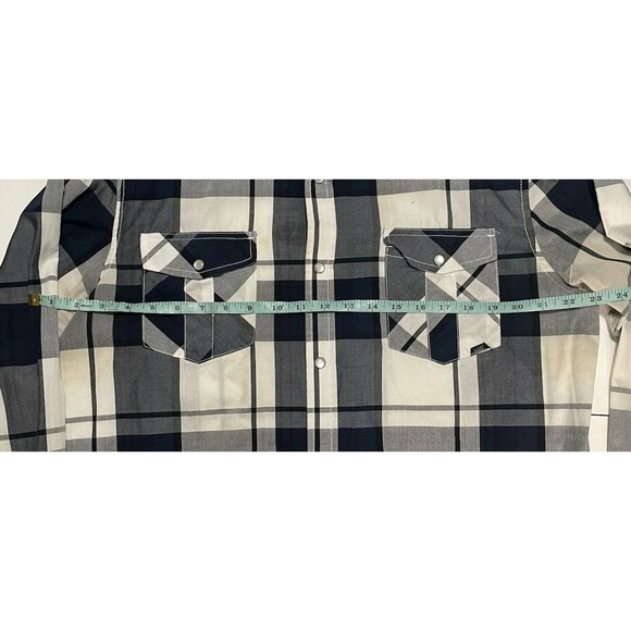 Costal Mens Multicolor Long Sleeve Pearl Snap Western Button Front Shirt Sz Lrg - Picture 6 of 7